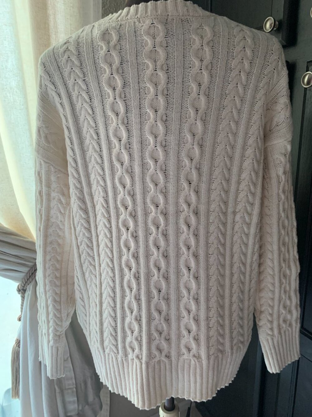 NWT USA Flag Sweater Size Cream Small - Picture 4 of 9